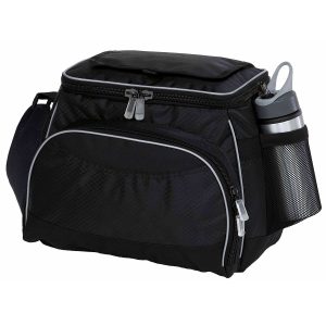 The Catalogue Encore Cooler is a ripstop polyester cooler bag with multiple pockets. Shoulder strap. Available in 4 colours.