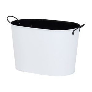 The Catalogue Event Ice Bucket is a steel bucket with a leak-proof inner. Steel carry handles. Available in White/Black.