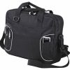 The Catalogue Express Conference Satchel is a polyester satchel. Multiple pockets. Fits a 15" laptop. Available in Black.