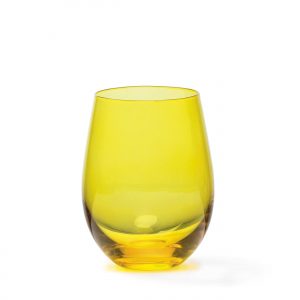 The Catalogue Festa Wine Glass Set is a 4 piece glass set of toned, stemless wine glasses. Comes in jade, gold, purple and emerald.