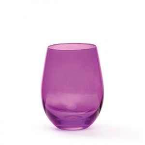 The Catalogue Festa Wine Glass Set is a 4 piece glass set of toned, stemless wine glasses. Comes in jade, gold, purple and emerald.
