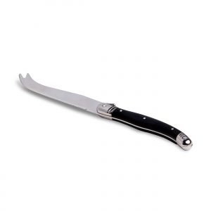 The Catalogue Fetta Cheese Knife is an ergonomically designed, stainless steel knife. Comes in a natural pine box.