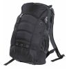 The Catalogue Fluid Backpack is a polyester backpack with multiple compartments. Padded shoulder strap with phone pouch. 4 colours.