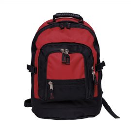 The Catalogue Fugitive Backpack is a polyester backpack. Multiple compartments. Rubber handle and padded shoulder straps. 3 colours.