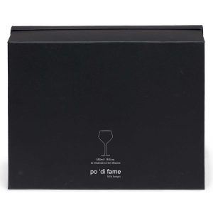 The Catalogue Ginaissance Glass Set is a set of 2 stemmed gin and tonic glasses. Ballon shaped glasses. Holds 550ml in each glass.