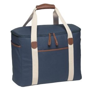 The Catalogue Hamptons Cooler is a waxed cotton canvas cooler. Large main compartment with pockets. Available in 3 colours.