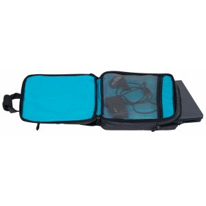 The Catalogue Identity Brief Bag is a two tone nylon bag with multiple compartments. Detachable shoulder strap. Available in Charcoal.