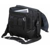 The Catalogue Intern Brief Bag is a polyester bag with multiple compartments. Flap closure with zippered pocket. Mesh bottle pocket.