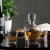 The Catalogue Islay Whisky Decanter Set is a 3 piece crystal glass set. Includes 2 whisky glasses and a decanter. 100% Lead free.