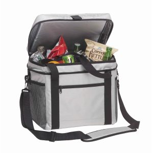 nautical-cooler The Catalogue Nautical Cooler is a polyester cooler bag. Mesh pockets. Thermal insulation. Shoulder strap and carry handle.