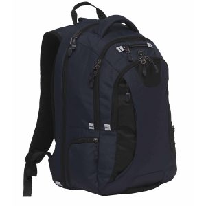 The Catalogue Network Compu Backpack is a polyester backpack with multiple compartments and pockets. Available in 2 colours.
