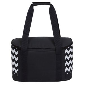 The Catalogue Oasis Chevron Cooler is a polyester cooler with chevron print. Leak-proof lining. Available in 2 colours.