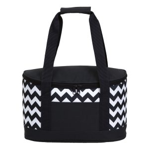 The Catalogue Oasis Chevron Cooler is a polyester cooler with chevron print. Leak-proof lining. Available in 2 colours.