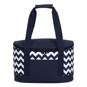The Catalogue Oasis Chevron Cooler is a polyester cooler with chevron print. Leak-proof lining. Available in 2 colours.