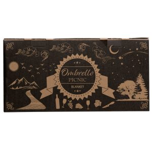 The Catalogue Ombrello Picnic Blanket is a 100% acrylic fabric, polyester backed blanket. Centred hole for umbrella.