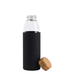The Catalogue Orbit Glass Bottle is a 500ml glass bottle with a bamboo lid. BPA free. Available in 7 colours.