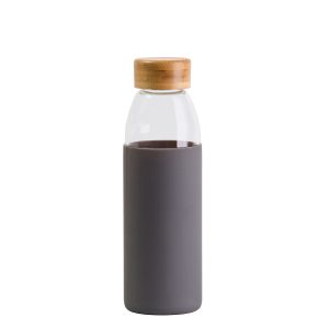 The Catalogue Orbit Glass Bottle is a 500ml glass bottle with a bamboo lid. BPA free. Available in 7 colours.