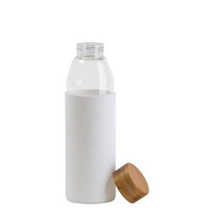 The Catalogue Orbit Glass Bottle is a 500ml glass bottle with a bamboo lid. BPA free. Available in 7 colours.