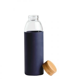 The Catalogue Orbit Glass Bottle is a 500ml glass bottle with a bamboo lid. BPA free. Available in 7 colours.