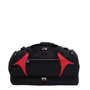 The Catalogue Spliced Zenith Sports Bag is a 55L, polyester sports bag with multiple compartments. Available in 16 colours.