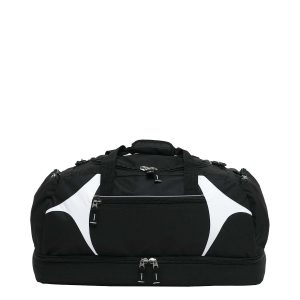 The Catalogue Spliced Zenith Sports Bag is a 55L, polyester sports bag with multiple compartments. Available in 16 colours.