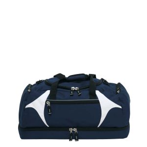 The Catalogue Spliced Zenith Sports Bag is a 55L, polyester sports bag with multiple compartments. Available in 16 colours.