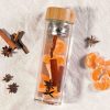 The Catalogue Tea & Fruit Infuser Bottle is a glass bottle with a stainless steel infuser and strainer. Bamboo lid. BPA free.