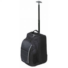 The Catalogue Transit Travel Bagis a ripstop nylon, 48L bag with wheels and pole handle. Available in Black/Charcoal.