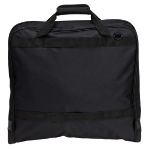 The Catalogue Transporter Garment Bag is a polyester bag with an interior hanger bracket. Multiple pouches and pockets.