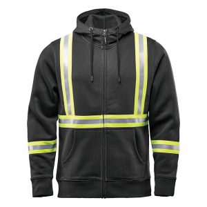 The Stormtech Men's Omega Reflective Zip Hoody is a cotton/poly blend zip hoodie with reflective taping. 2 colours. Sizes XS - 5XL.