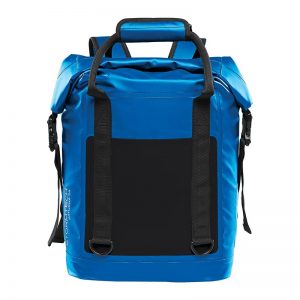The Stormtech Saturna Cooler Bag is a 100% PVC cooler with a large leak-proof compartment. Shoulder straps and carry handle. Available in 3 colours.
