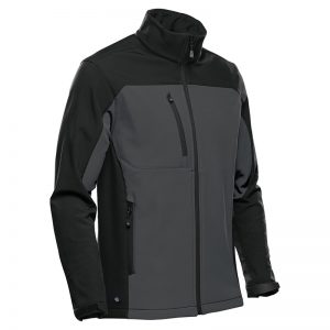 The Stormtech Mens Cascades Softshell is a heavy weight, water resistant jacket. Zippered hand warmers and pockets. Available in 5 colours.