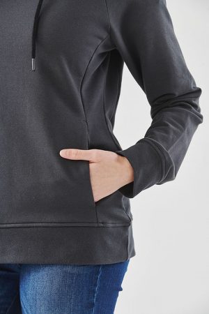 The Stormtech Women's Dockyard Performance Hoody is a cotton rich hoody with Polygiene Stays Fresh® Technology. 2 colours. Sizes XS - 2XL.