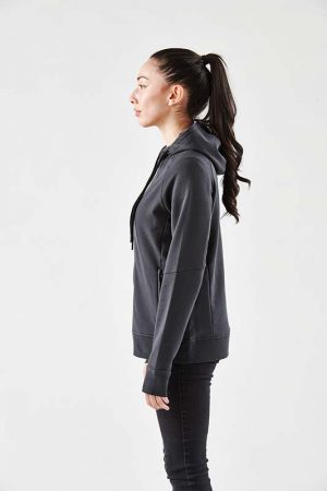 The Stormtech Women's Dockyard Performance F/Z Hoody is a cotton/poly blend zip hoody with pockets. Available in 2 colours. Sizes XS - 3XL.