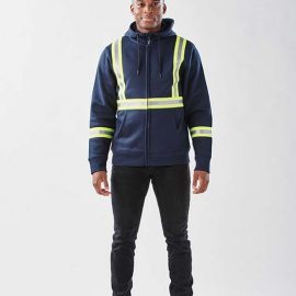 The Stormtech Men's Omega Reflective Zip Hoody is a cotton/poly blend zip hoodie with reflective taping. 2 colours. Sizes XS - 5XL.