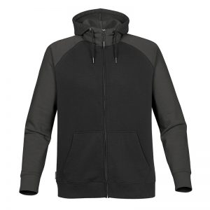 The Stormtech Men's Omega Zip Hoody is a cotton/poly blend hoody with kanga pocket. Hood with drawstring. 5 colours. Sizes S - 5XL.