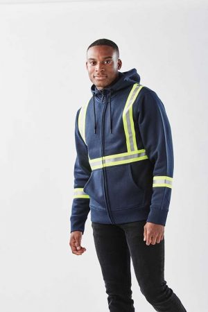 The Stormtech Men's Omega Reflective Zip Hoody is a cotton/poly blend zip hoodie with reflective taping. 2 colours. Sizes XS - 5XL.