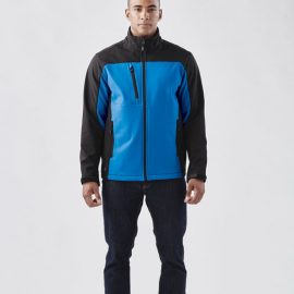 The Stormtech Mens Cascades Softshell is a heavy weight, water resistant jacket. Zippered hand warmers and pockets. Available in 5 colours.