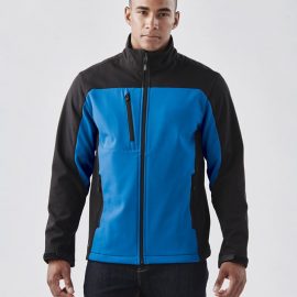 The Stormtech Mens Cascades Softshell is a heavy weight, water resistant jacket. Zippered hand warmers and pockets. Available in 5 colours.