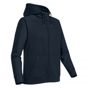 The Stormtech Men's Omega Zip Hoody is a cotton/poly blend hoody with kanga pocket. Hood with drawstring. 5 colours. Sizes S - 5XL.