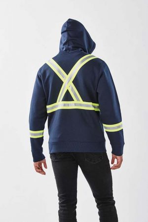 The Stormtech Men's Omega Reflective Zip Hoody is a cotton/poly blend zip hoodie with reflective taping. 2 colours. Sizes XS - 5XL.