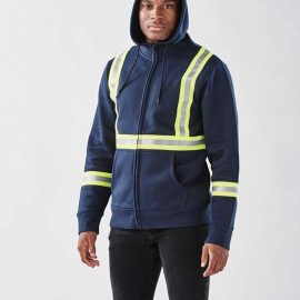 The Stormtech Men's Omega Reflective Zip Hoody is a cotton/poly blend zip hoodie with reflective taping. 2 colours. Sizes XS - 5XL.