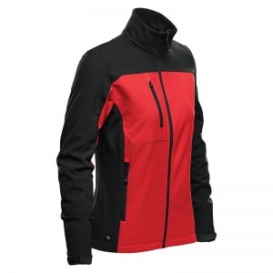 The Stormtech Womens Cascades Softshell is a heavy weight, water resistant jacket. Zippered hand warmers and pockets. Available in 5 colours.