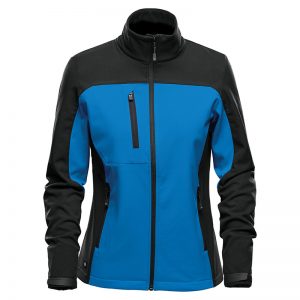 The Stormtech Womens Cascades Softshell is a heavy weight, water resistant jacket. Zippered hand warmers and pockets. Available in 5 colours.