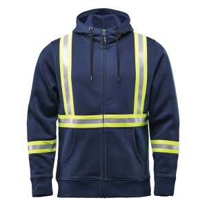 The Stormtech Men's Omega Reflective Zip Hoody is a cotton/poly blend zip hoodie with reflective taping. 2 colours. Sizes XS - 5XL.