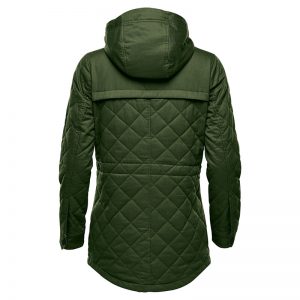 The Stormtech Women's Bushwick Quilted Jacket is a quilted polyfill jacket with a snap closure. Multiple pockets. Available in 3 colours.