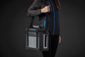 The Stormtech Salt Spring Cooler Bag is a 100% PVC cooler bag with a large leak-proof compartment. Carry handles and shoulder strap. Available in 3 colours.