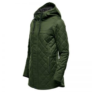The Stormtech Women's Bushwick Quilted Jacket is a quilted polyfill jacket with a snap closure. Multiple pockets. Available in 3 colours.