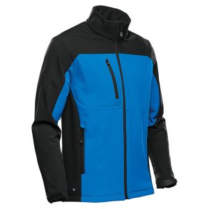 The Stormtech Mens Cascades Softshell is a heavy weight, water resistant jacket. Zippered hand warmers and pockets. Available in 5 colours.