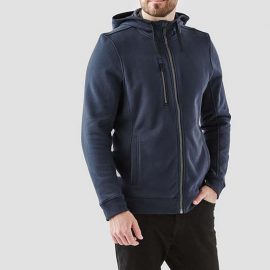 The Stormtech Men's Dolomite Fleece Hoody is a heavy duty, cotton/poly blend hoody. Multiple pockets. Available in 3 colours. Sizes S - 5XL.